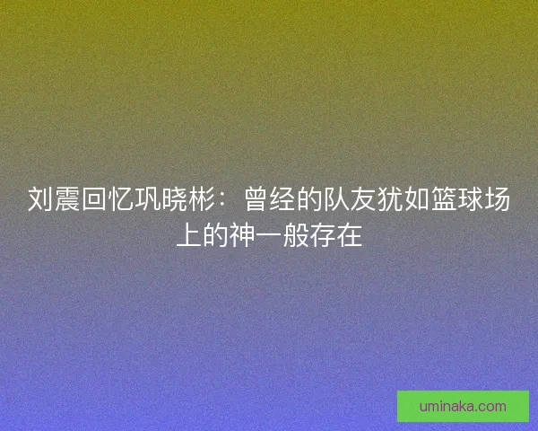 刘震回忆巩晓彬:曾经的队友犹如篮球场上的神一般存在 刘震回忆巩晓彬:曾经的队友犹如篮球场上的神一般存在
